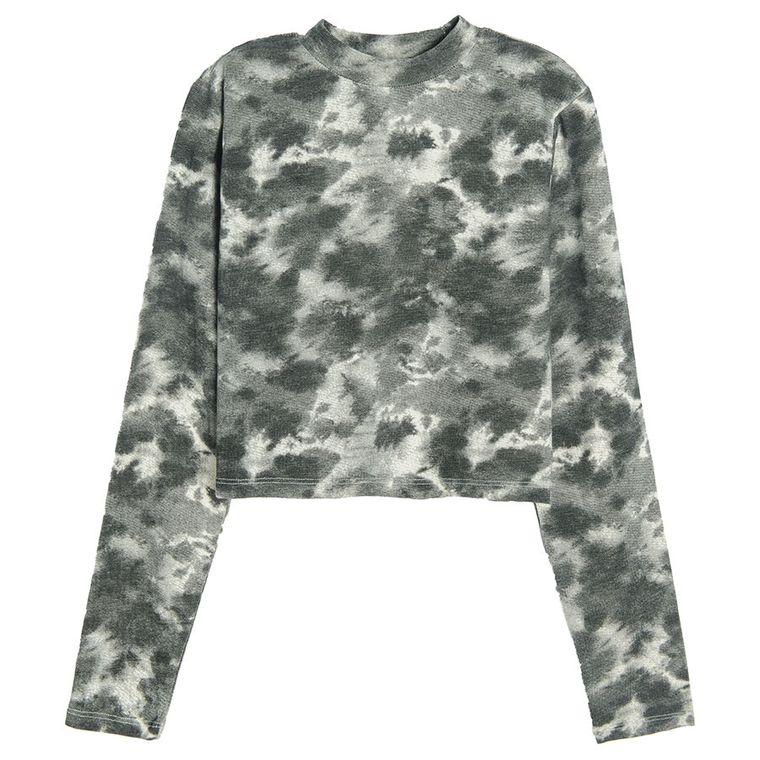 Cool Club, Bluzka dziewczęca z długim rękawem, crop top, mix