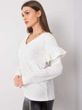 Bluza damska, ecru, Rue Paris