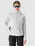 Kurtka softshell damska z kapturem, czarna, 4F
