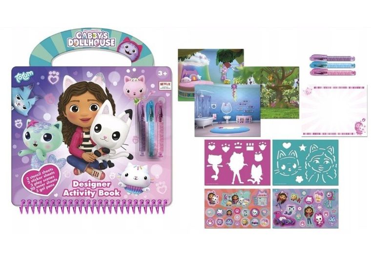 Totum, Koci Domek Gabi, Designer Activity Book, zestaw kreatywny