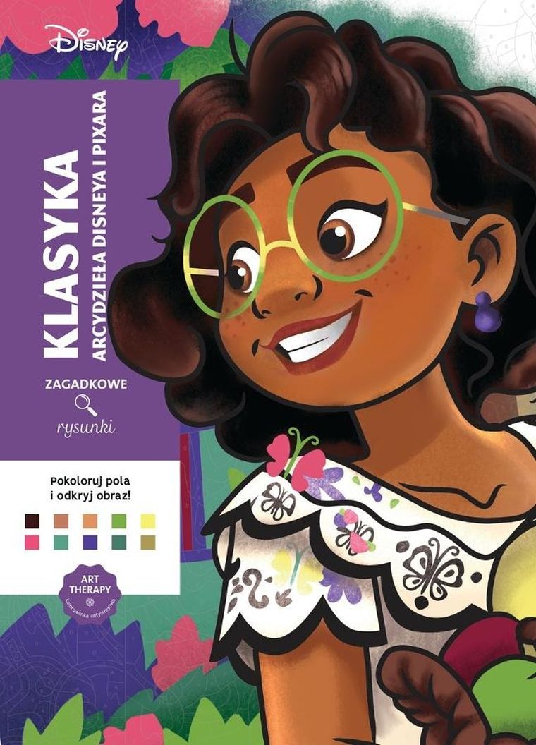 Art Therapy, Disney, Zagadkowe Rysunki, kolorowanka antystresowa, malowanie po numerach, Klasyka