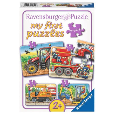 Ravensburger, W pracy, puzzle, 4w1