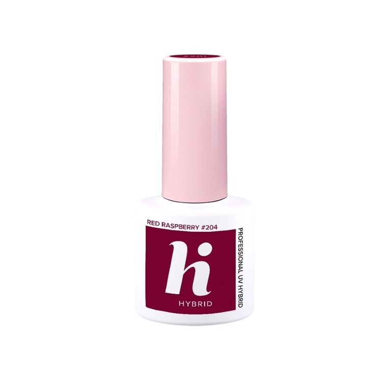 Hi Hybrid, lakier hybrydowy, nr 204 Red Raspberry, 5 ml