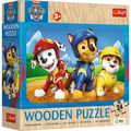 Trefl, Psi Patrol, Urocza Psia Ekipa, puzzle drewniane, 24 elementy