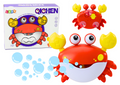 Lean Toys, maszyna do baniek mydlanych, krab, czerwony