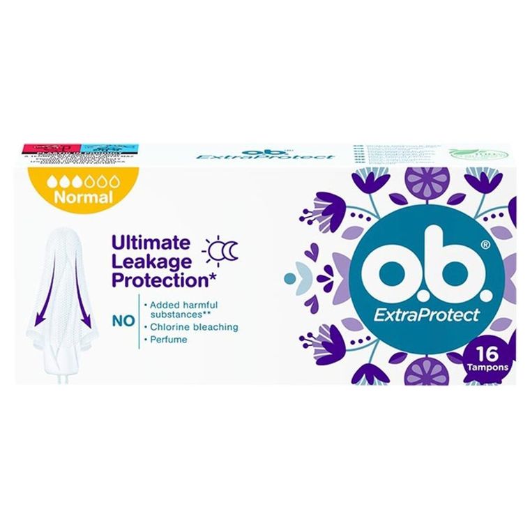 O.B., ExtraProtect,, Normal, tampony, 16 szt.