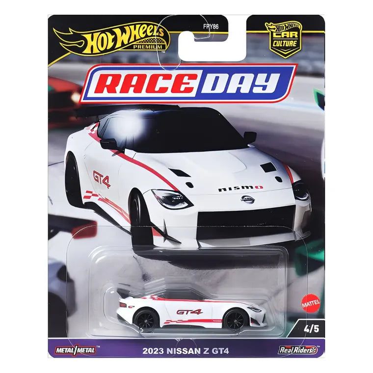 Hot Wheels, Premium, Kultowe auta, 2023 Nissan Z GT4, pojazd, 1: 64, HRV73