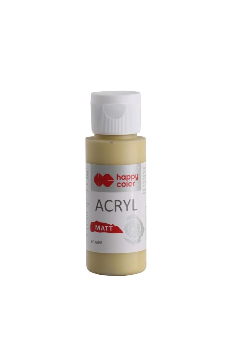 Happy Color, farba akrylowa, matt, delikatna ochra, 60 ml