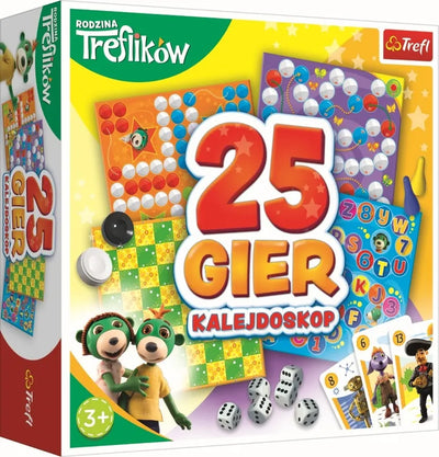 Trefl, Trefliki, Rodzina Treflików, Kalejdoskop 25 gier, zestaw familijny