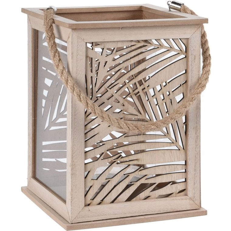 Home Styling Collection, lampion, Leaf Design, 18x26 cm