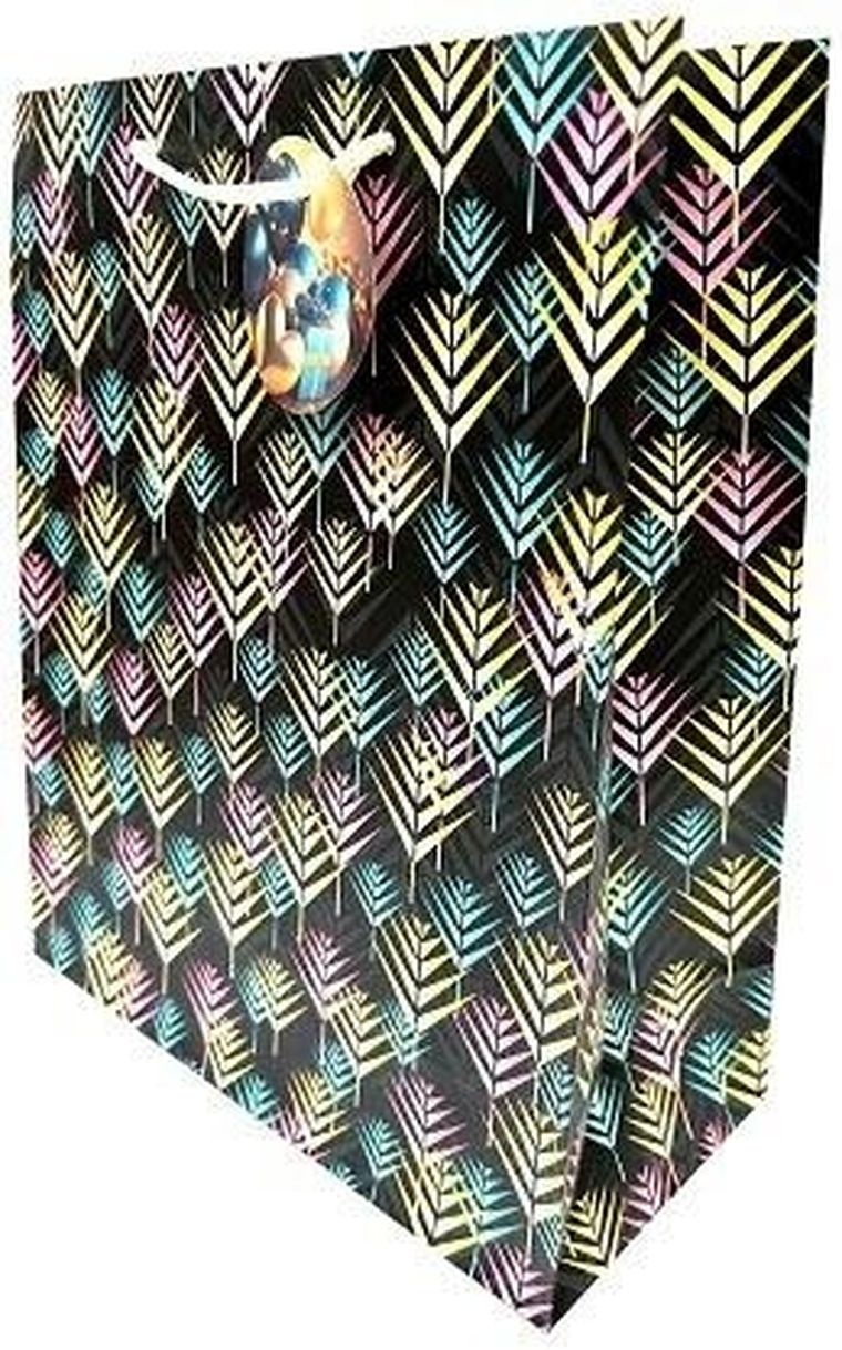 Fresh, torebka ozdobna, matowa, palmy, 26x32x12 cm