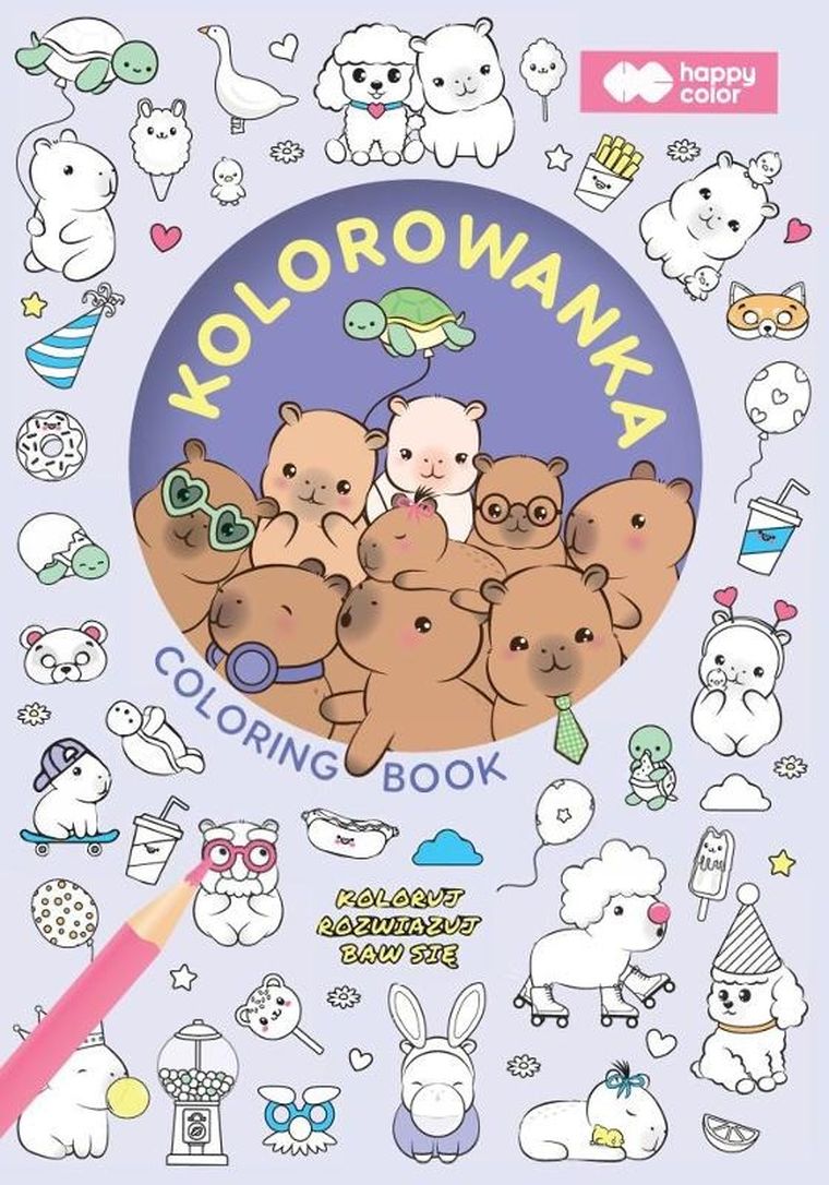 Kapibara Kapi Fun. Kolorowanka