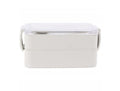 Excellent Houseware, lunchbox, dwukomorowy, kremowy, 18x10x8,5 cm