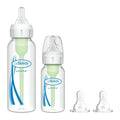 Dr Brown's, Standard, zestaw startowy dla noworodka:  butelka, 120 ml + butelka, 250 ml + smoczek do butelki, 4 szt.