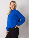 Bluza damska, rozpinana, niebieska, Ex Moda