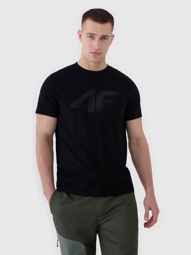 T-shirt męski, czarny, 4F