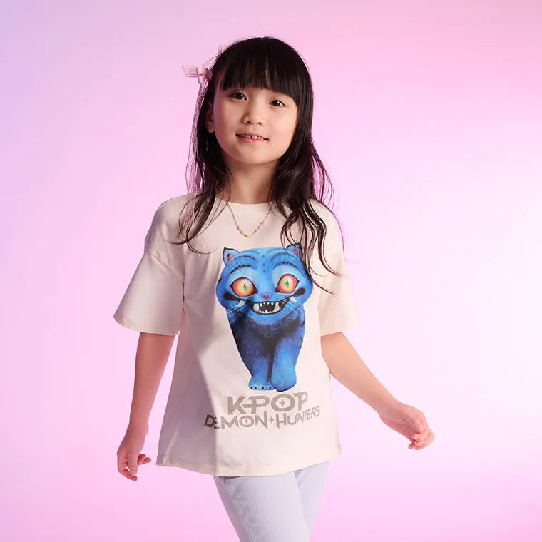 Cool Club, T-shirt dziewczęcy, ecru, K-Pop Demon Hunters