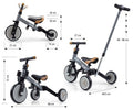 Milly Mally, Optimus Plus, rowerek, 4w1, szary