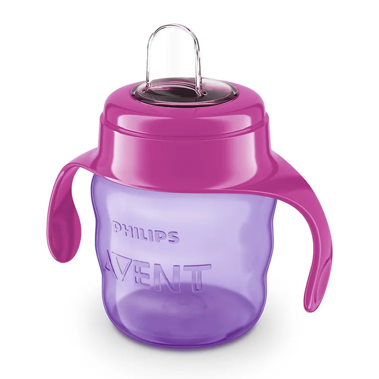 Philips Avent, kubek z ustnikiem, fioletowy, 6m+, 200 ml