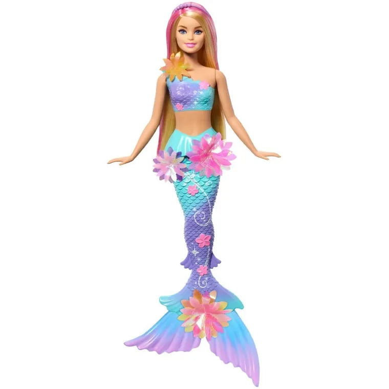 Barbie, Syrenka Rozkwitające kwiaty, lalka blondynka