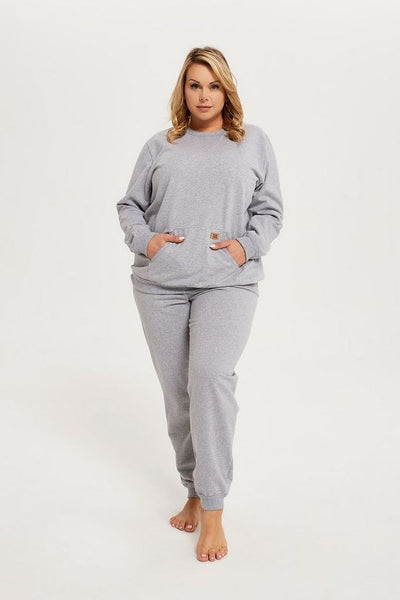Dres damski, plus size, szary, Fox, Italian Fashion