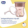 Chicco, kubek treningowy 360° do nauki samodzielnego picia, brzoskwiniowy, 12m+, 200 ml
