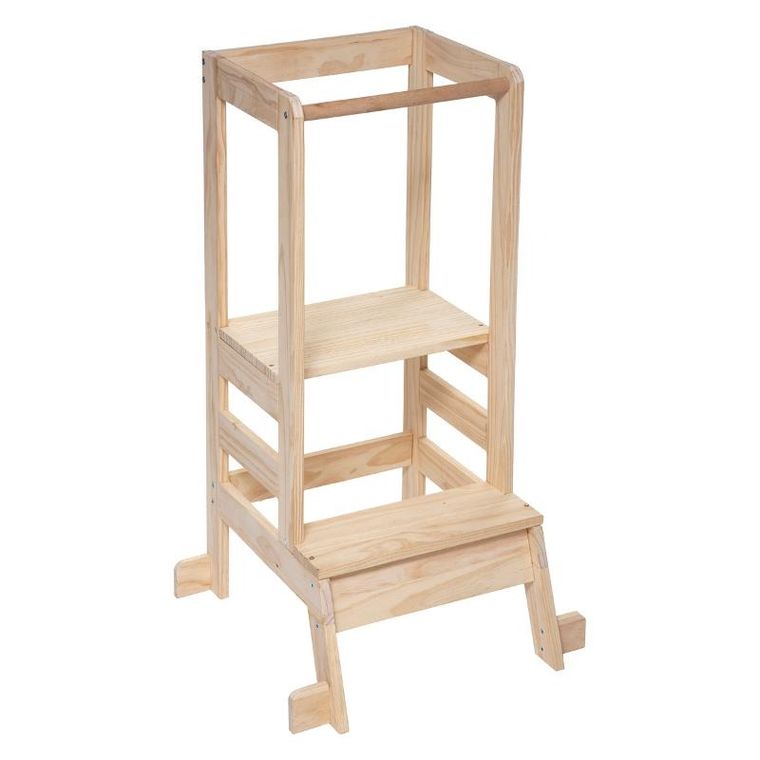 Atmosphera for kids, pomocnik kuchenny dla dzieci, Tower, drewniany podest dwustopniowy