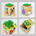 Lean Toys, drewniana kostka edukacyjna 5w1