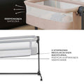 Kinderkraft, Nestee Up 2, łóżeczko dostawne, light grey
