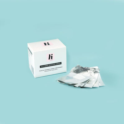 Hi Hybrid, folie do usuwania lakieru hybrydowego, 50 szt.