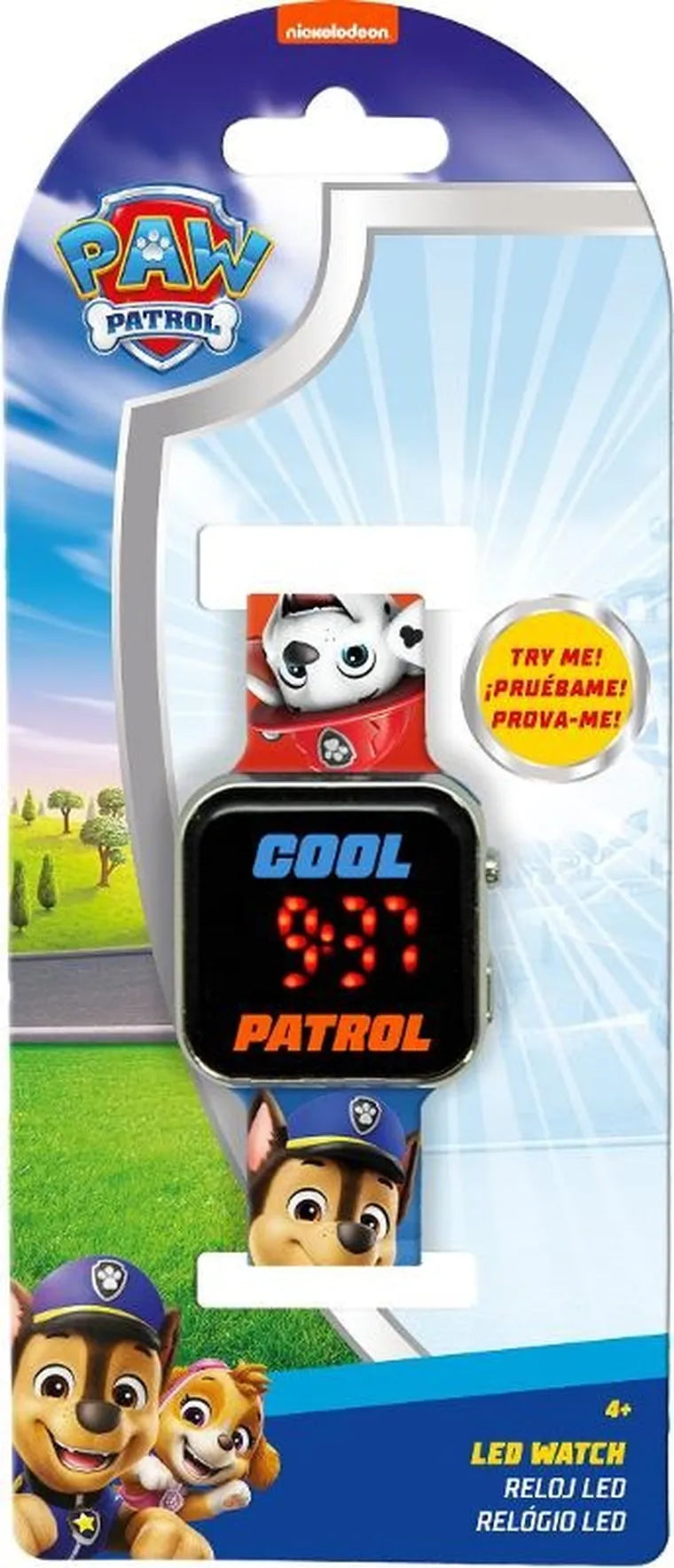Psi Patrol, zegarek LED z kalendarzem