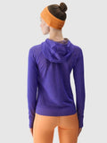 Bluza damska z kapturem, rozpinana, szara, 4F