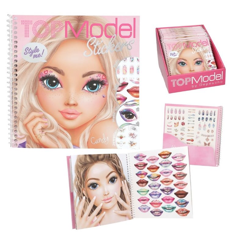 Top Model, Dress Me Up, Face, zestaw kreatywny z naklejkami