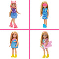 Barbie, Szafa Chelsea, zestaw z lalką, ubrankami i akcesoriami