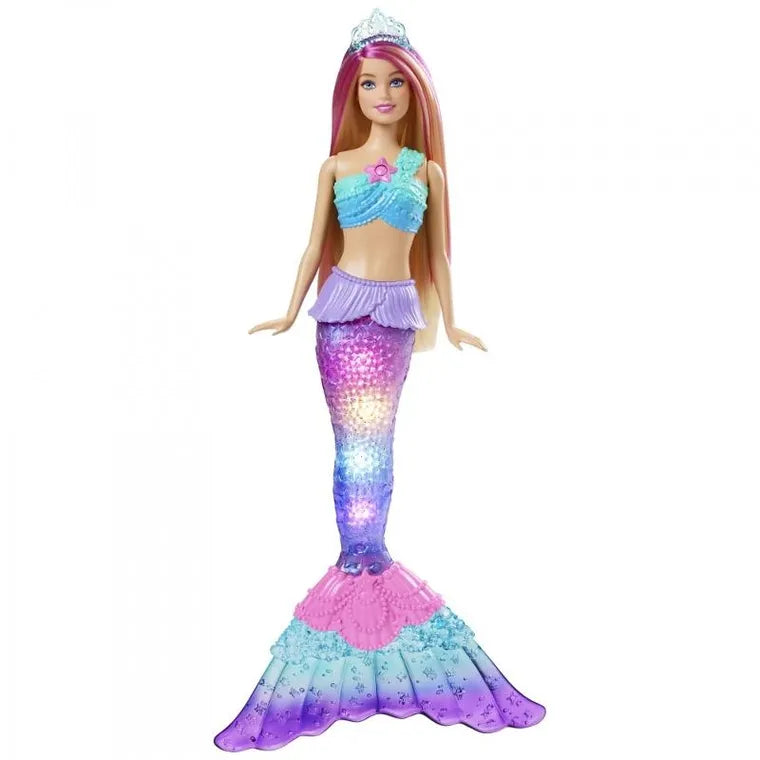 Barbie, Dreamtopia, syrenka ze światełkami, lalka