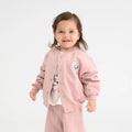 Cool Club, Bluza bejsbolówka dziewczęca, rozpinana, różowa, Myszka Minnie