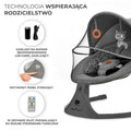 Kinderkraft, Lumi 2, leżaczek bujaczek, Dark Grey