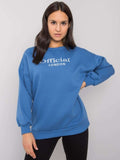 Bluza damska, niebieska, Ex Moda