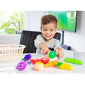 New Classic Toys, drewniane warzywa do krojenia w koszyku