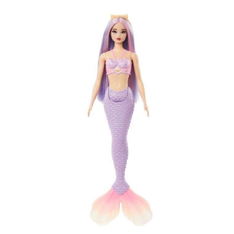 Barbie, lalka Syrenka, fioletowy ogon