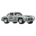 Hot Wheels, 50. rocznica, Mercedes-Benz 300 SL & '55 Mercedes-Benz Blaues Wunder, pojazdy transportowe Premium, skala 1: 64, HRV48