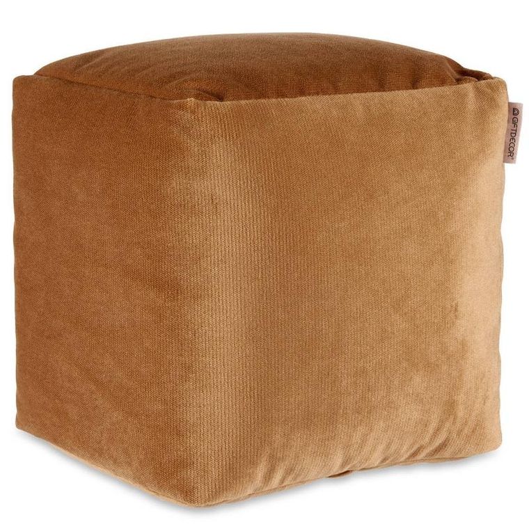 Giftdecor, pufa obita aksamitem, 30x30 cm