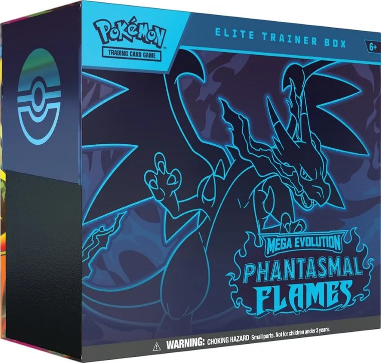 Pokemon TCG:  Mega Evolution, Phantasmal Flames, Elite Trainer Box, gra karciana