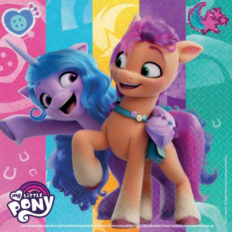 My Little Pony, Koniki, serwetki urodzinowe, 33x33 cm, 16 szt.