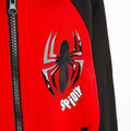 Cool Club, Bluza chłopięca z kapturem, rozpinana, czarno-czerwona, Spider-Man