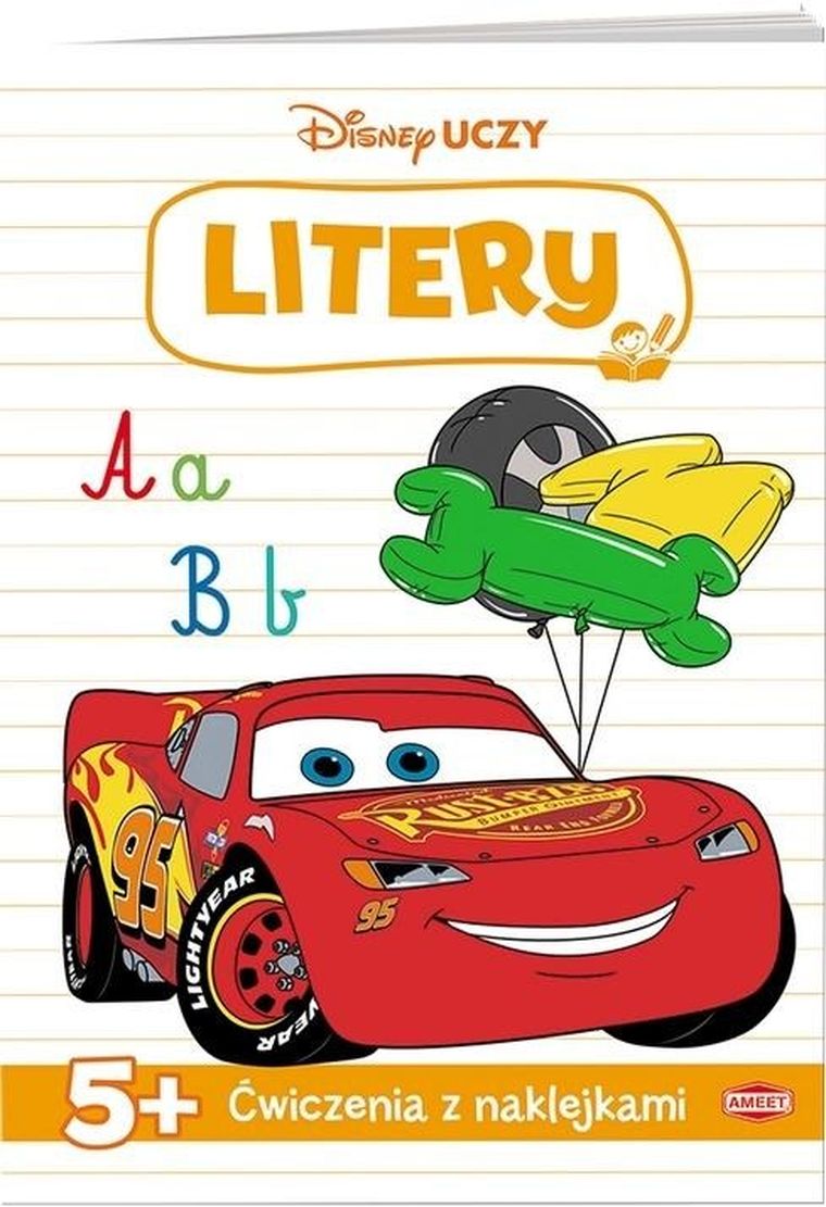 Auta. Disney uczy. Litery