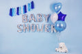 PartyDeco, balon foliowy, w kształcie litery W, srebrny, 35 cm