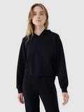 Bluza damska z kapturem, czarna, 4F