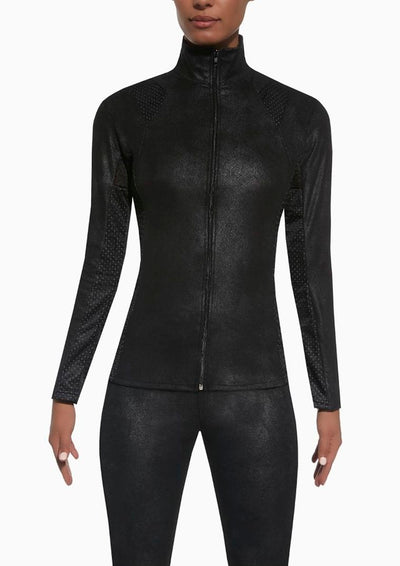 Bluza damska, rozpinana, czarna, Bas Black