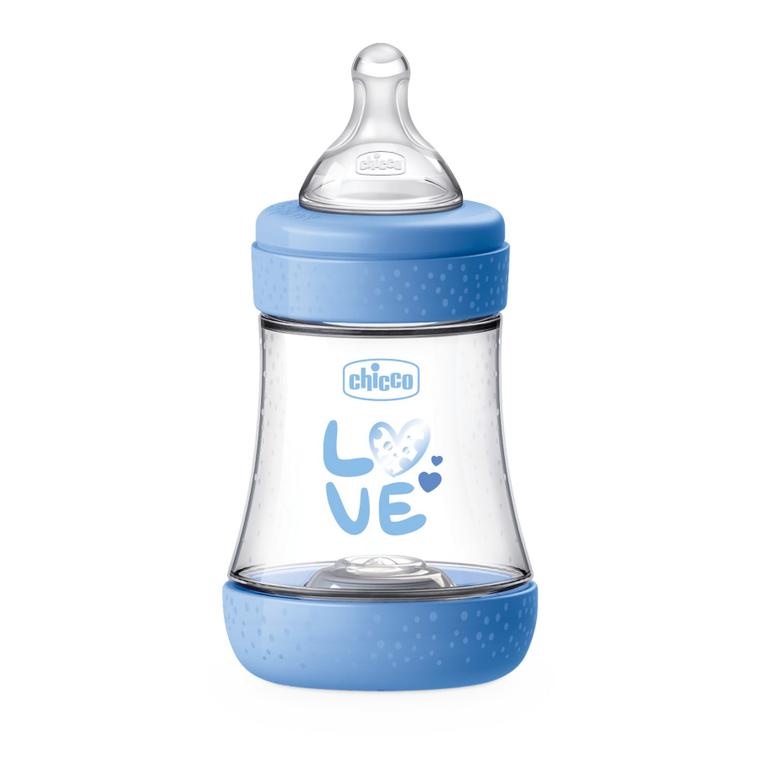 Chicco, Perfect5, butelka antykolkowa, blue, 0m+, 150 ml